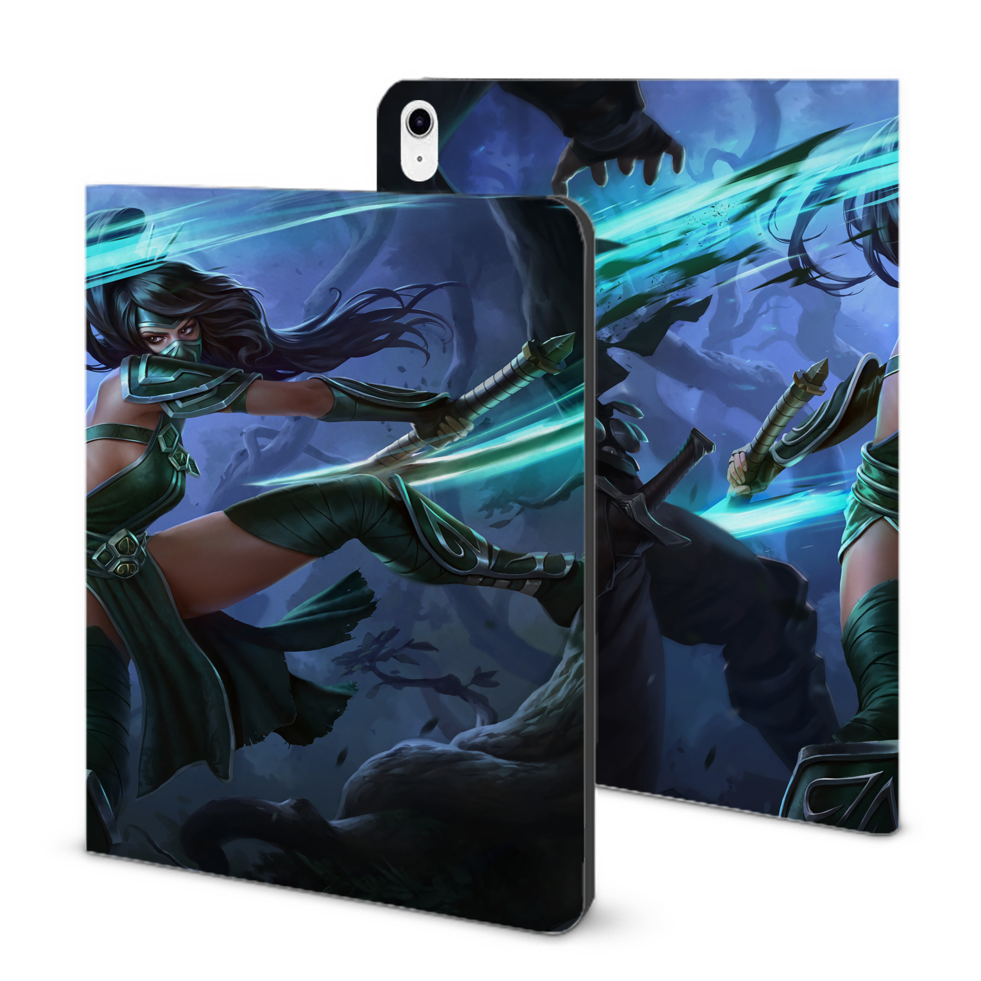 （画像用） リーグ・オブ・レジェンド League of Legends LOL IPad ケース ブック型 PUレザー TPU 耐衝撃 軽量 薄型 ペン収納なし 全面保護 IPad 各モデル対応